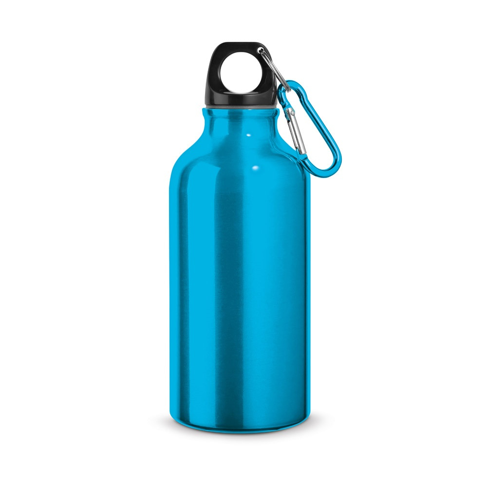 Gourde promotionnelle en aluminium 400 ml Bleu clair